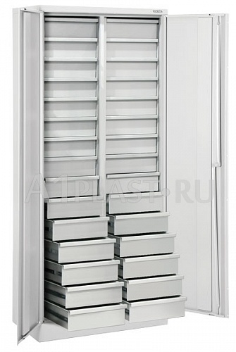 Шкаф для хранения комплектующих 820х450х1060 мм 16 полок