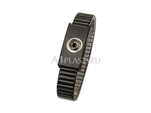 Антистатический браслет металлический XL (кнопка 10 мм)