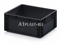 Антистатический пластиковый чемодан 400х300х170 мм черный