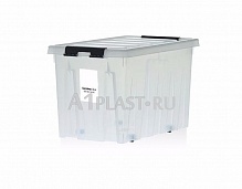 Ящик пластиковый на роликах с крышкой аналог rox box 600х400х360 мм