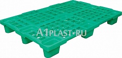 Пластиковая морозостойкая паллета 1200х800х150 мм синий