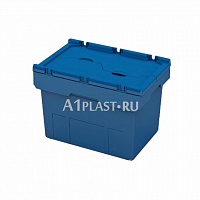 Пластиковый контейнер с крышкой 600х400х270 мм
