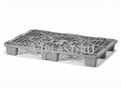 Паллета пластиковая 1200х800х140 мм серый