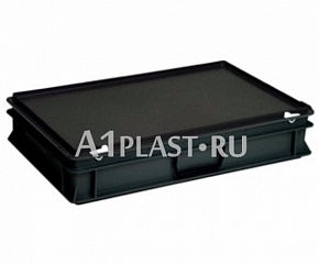 Антистатический пластиковый чемодан 1 ручка 600х400х132 мм