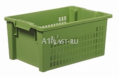 Пластиковый ящик 400х300х220 мм зеленый
