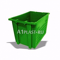 Пластиковый ящик 600х400х400 мм синий