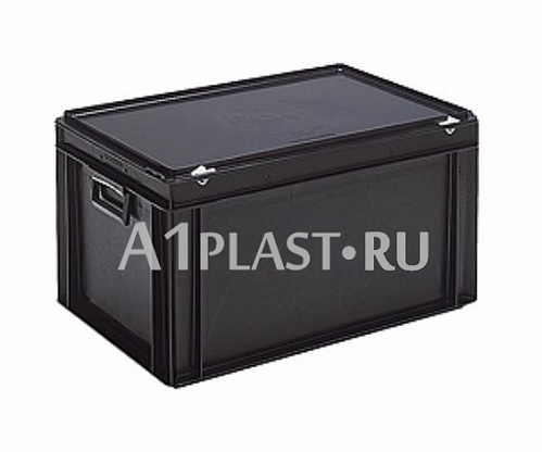 Антистатический пластиковый чемодан 2 ручки 600х400х132 мм