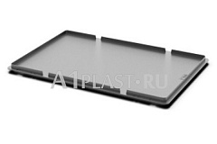 Крышка 810х610х27 мм для евроконтейнера серый