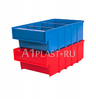 Лоток полочный 300х185х100 мм синий