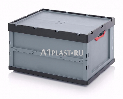 Складной пластиковый ящик с высокими стенками 800х600х445 мм