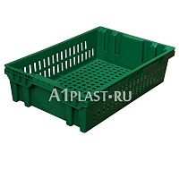 Пластиковый хлебный евролоток 600х400х152 мм синий