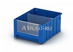 Лоток полочный 300х234х140 мм синий в комплекте 1 разделитель