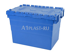 Полимерный универсальный контейнер с крышкой 600х400х416 мм