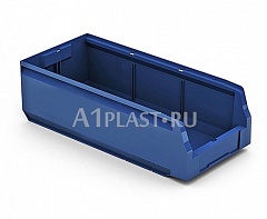 Навесной пластиковый лоток с разделителями 500х225х150 мм синий