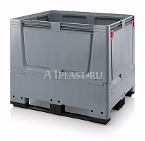 Складной крупногабаритный контейнер на полозьях 1200х1000х1000 мм серый