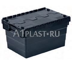 Антистатический пластиковый ящик 600х400х320 мм черный