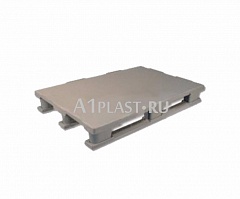Морозостойкая пластиковая паллета 1200х800х160 мм серый