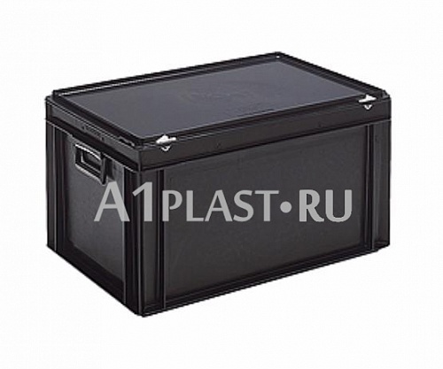 Антистатический пластиковый чемодан 2 ручки 600х400х235 мм