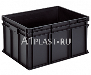 Антистатический пластиковый ящик 800х600х425 мм