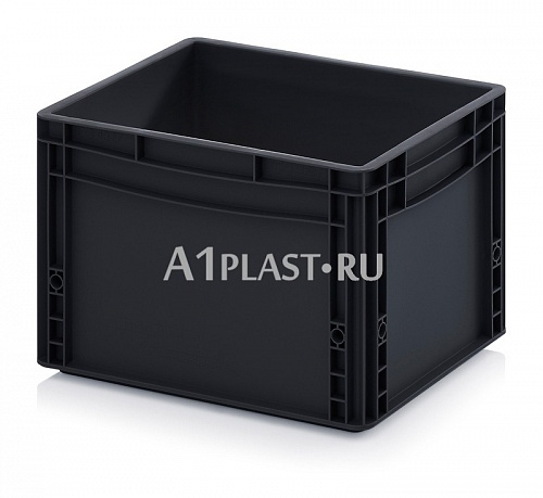Антистатический пластиковый ящик 400х300х270 мм