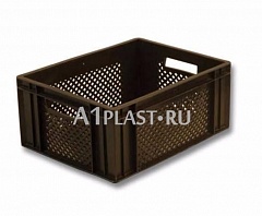 Пластиковый дрожжевой ящик 400х300х180 мм черный