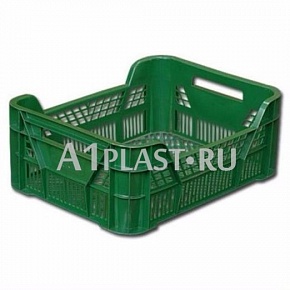 Вентилируемый пластиковый ящик для фруктов 400х300х155 мм