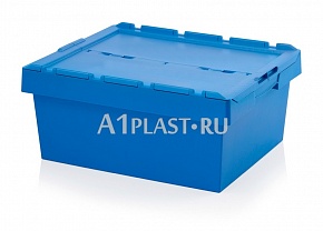 Универсальный пластиковый ящик с крышкой 800х600х340 мм
