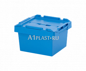 Универсальный пластиковый ящик с крышкой 400х300х240 мм