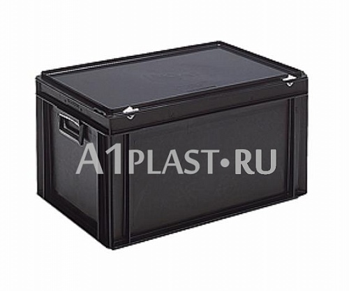 Антистатический пластиковый чемодан 2 ручки 600х400х160 мм