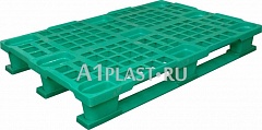 Пластиковая паллета морозостойкая 1200х800х160 мм синий